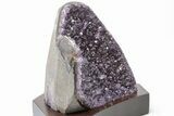 Amethyst Cluster With Wood Base - Uruguay #199833-1